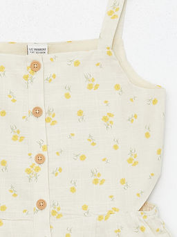 Kare Yaka ?i?ekli K?z ?ocuk Tulum - Waikiki фото 3