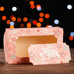 Цена за 5 шт. Коробка сборная крышка-дно с окном, Розовые мечты, 25 х 15 х 7 см - Simaland фото 2