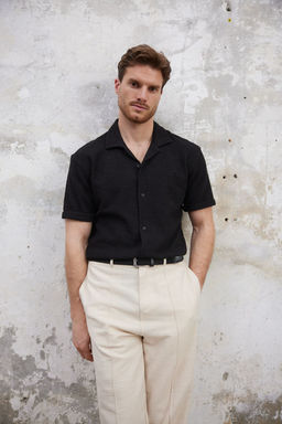 TRENDYOL MAN Beyaz Regular Fit Dokulu Tok Kumasl? Erkek Gomlek TMNSS25GO00067 - Trendyolmilla фото 2