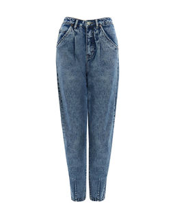 Синие джинсы-бананы