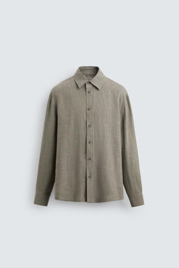 100% WASHED LINEN SHIRT - Zara фото 9