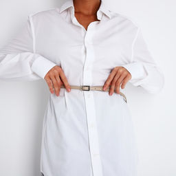 Ремень женский, ширина 1 см, пряжка металл, цвет бежевый - Simaland фото 4