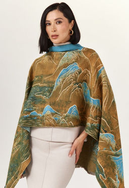 в составе ШЕРСТЬ и КАШЕМИР Большой, мягкий, теплый двусторонний палантин