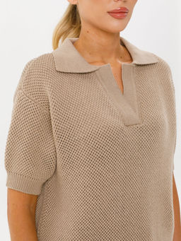 Блузка поло вязаная - Stilla фото 5