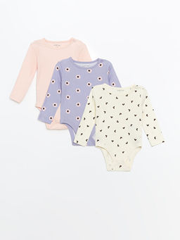 Bisiklet Yaka K?z Bebek ??t??tl? Body 3l?