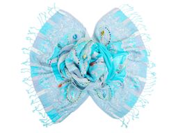 Палантин с вышивкой (шерсть 100%) № Тк903/72