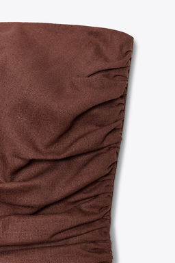 SHORT LINEN BLEND JUMPSUIT - Zara фото 14