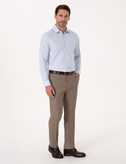 A__k Mavi Slim Fit %100 Pamuk Klasik Yaka Oxford G_mlek - Cacharel фото 4