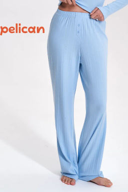 PELICAN, брюки женские, Голубой