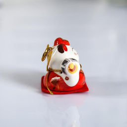 Сувенир керамика Манэки-нэко в головном уборе, на коврике набор 5 шт 4,2х5,2х3,5 см - Simaland фото 3