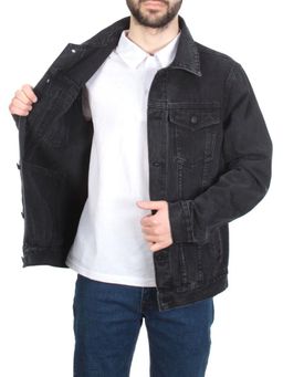 5922 BLACK Куртка джинсовая мужская VH JEANS (80% хлопок, 15% полиамид, 5% спандекс) - Фабричный китай фото 9