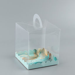 Цена за 5 шт. Коробка-сундук Бирюза, 16 х 16 х 18 см