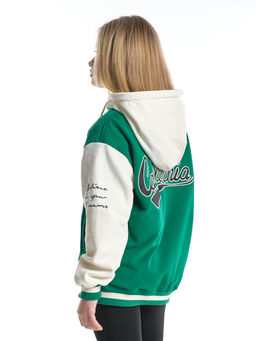 Толстовка с капюшоном с принтом 33-7647 красный - Mini maxi фото 27