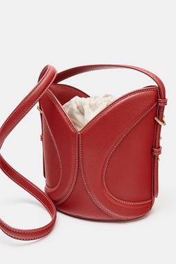 BOLSO MINI SACA PESPUNTES / Rojo - Zara фото 3