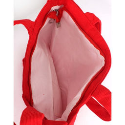 Сумка женская текстиль LIU-02-12 (шоппер) -mpl, 1 отд, плечевой ремень, вельвет красный 263807 - Adelia фото 3