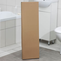 Стеллаж над унитазом, 50×32×166 см, белый