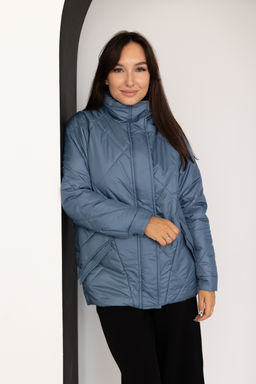 Куртка женская демисезонная 24680 (черный/серый опал) - Kankan фото 6