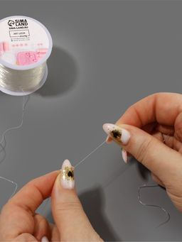 Нить для плетения, эластичная, 100±1 м, d=0.4 мм, прозрачная