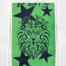 6с102.411ж1 Стиль льва(т.серый) Полотенце махровое 67х150см