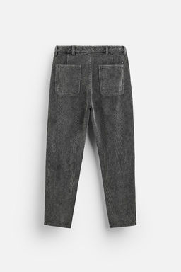 CORDUROY CARROT FIT TROUSERS - Zara фото 33
