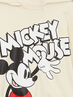 Uzun Kollu Mickey Mouse Bask?l? Erkek Bebek Hoodie - Waikiki фото 2