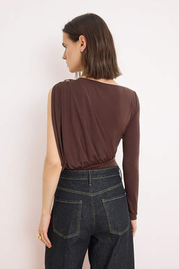 Kahverengi Tek Kol Aksesuar Detayl? Orme Body TPRSS26BD00008 - Trendyolmilla фото 4