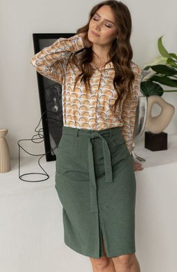 юбка лен с вискозой