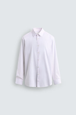 Рубашка CAMISA ESTRUCTURA EASY CARE бело-розовая