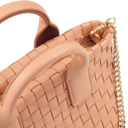 Итальянская миниатюрная женская сумочка DuDu Bags серии Ibiza | пудровый - Dudubags фото 5