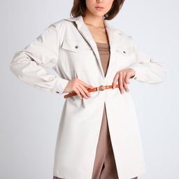 Ремень женский, ширина 1.4 см, винт, пряжка металл, цвет рыжий - Simaland фото 2