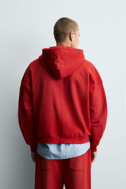 ZIP SWEATSHIRT SPRAY WASH - Zara фото 3