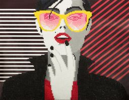 Кристальная (алмазная) мозаика ФРЕЯ ALV-111 Глянец модного журнала 35 х 45 см