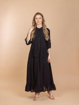 Платье (хлопок) с вышивкой №25-387-2 (Лето 2025) - Ганг фото 3