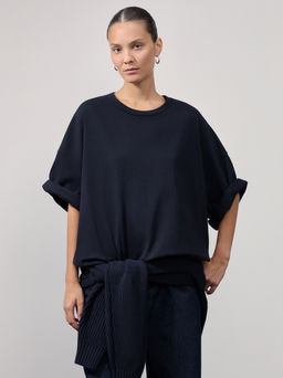 Футболка оверсайз из плотного хлопка / Zarina