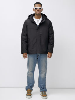 Куртка спортивная мужская зимняя большого размера черного цвета 66613Ch - Mtforce фото 2