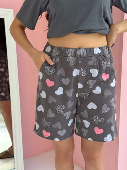 CHILLEASY 480010C-29 Комплект женский (футболка, шорты), Антрацит