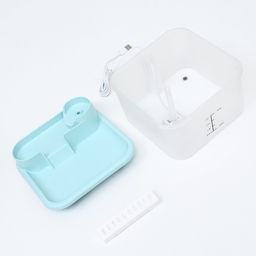 Фонтанчик для животных 20 х 17 х 15,5 см, голубой - Пижон фото 9