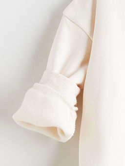 Ay? Teddy Bask?l? K?z ?ocuk Kal?n Sweatshirt