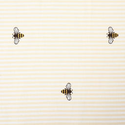 Шторы для кухни Доляна «Пчёлки», 150×180 см - 2 шт., рогожка 164 г/м², 100% хлопок