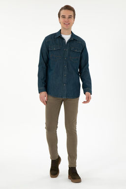 Мужские коричневые джинсовые брюки Неожиданная скидка в корзине - U.s. polo assn фото 3