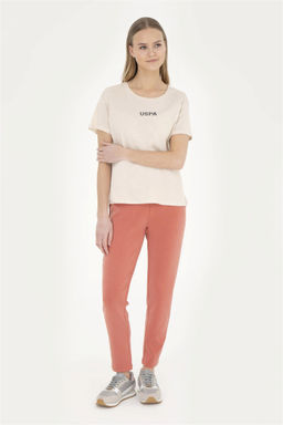 Женские спортивные штаны пудрового цвета - U.s. polo assn фото 3