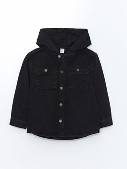 Kap??onlu Erkek Bebek Jean Ceket