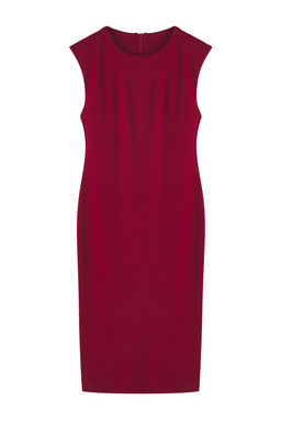 TRENDYOLMILLA Siyah Fitted/Vucuda Oturan Vatkal? Esnek Midi Orme Elbise TWOSS25EL00113  фото 8