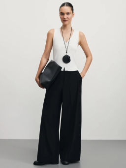 Брюки прямые с резинкой в поясе / Zarina