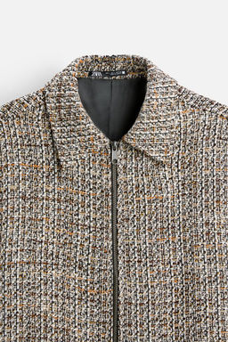 TEXTURED ZIP-UP OVERSHIRT - Zara фото 9