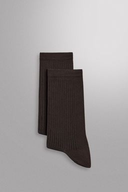 CALCETINES T?CNICOS ENTRENAMIENTO PACK 2 / Marr?n - Zara фото 2