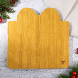 Менажница деревянная новогодняя «Подарок», 28.9×28.9 см