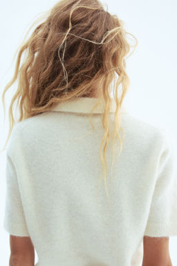 Jersey en mezcla de alpaca con cuello camisero - H&m фото 4