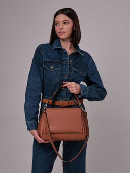 Сумка сэтчел Deboro 30923 коричневый камень