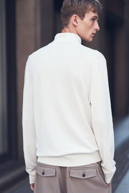 Jersey de cuello alto en punto fino Slim Fit - H&m фото 3
